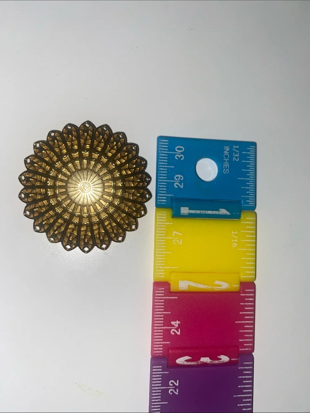 Vintage Gold Filigree Scarf Clip or Brooch